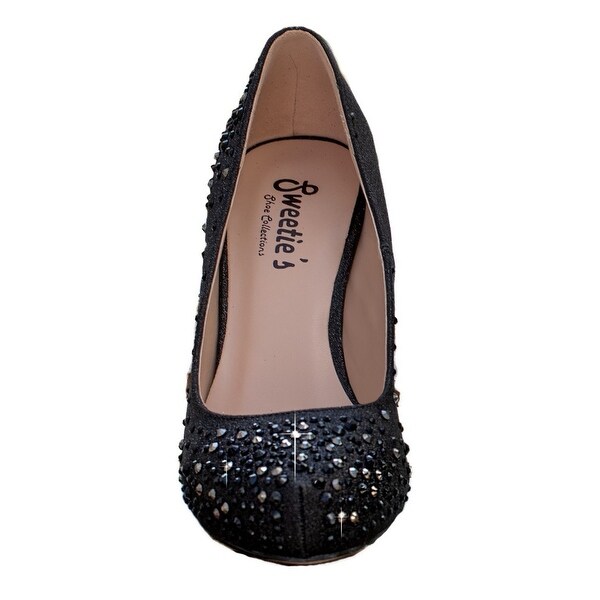 Sweetie's Shoes Womens Black Diana 