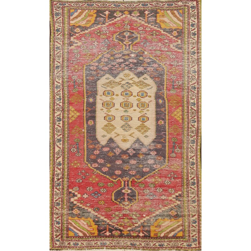 Shiraz Persian Area Rug Handmade Wool Carpet - 3'9" x 6'7"