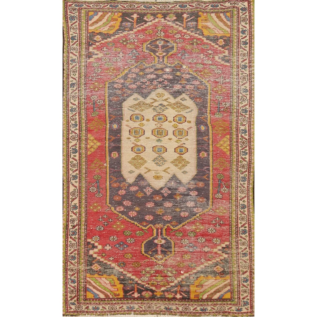 Shiraz Persian Area Rug Handmade Wool Carpet - 3'9" x 6'7"