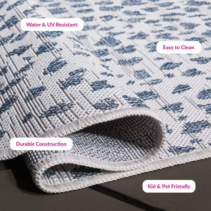 SAFAVIEH Courtyard Ruta Indoor/ Outdoor Waterproof Patio Backyard Rug