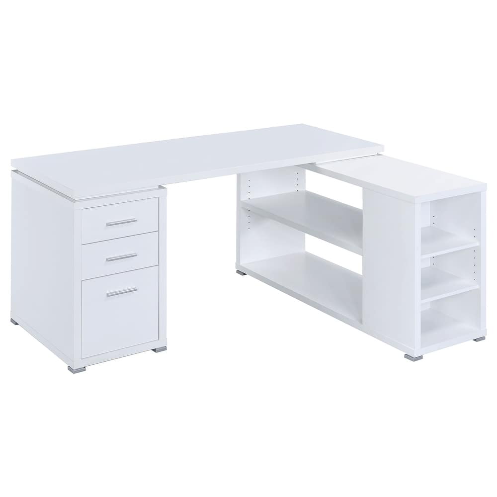 Yvette 60-inch 3-Drawer L-Shape Computer Desk