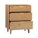 Middlebrook Mid-Century Solid Pine 3-Drawer Storage Chest