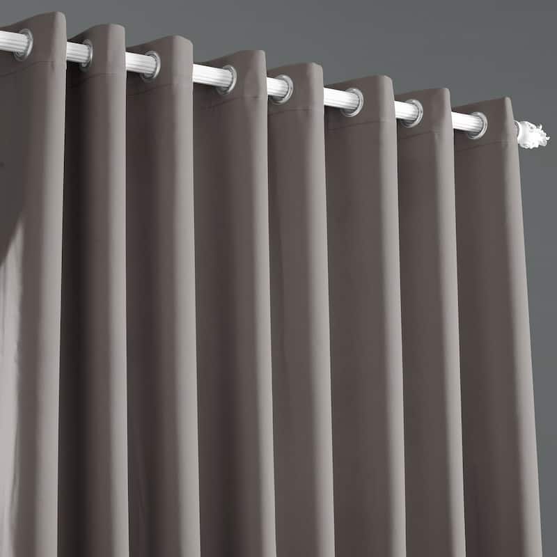 Exclusive Fabrics Extra Wide Room Darkening Grommet Curtain Panel - 100 x 108