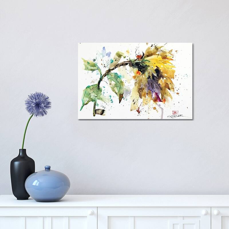 iCanvas "Abstract Sunflower" by Dean Crouser Canvas Print - 12x18x1.5