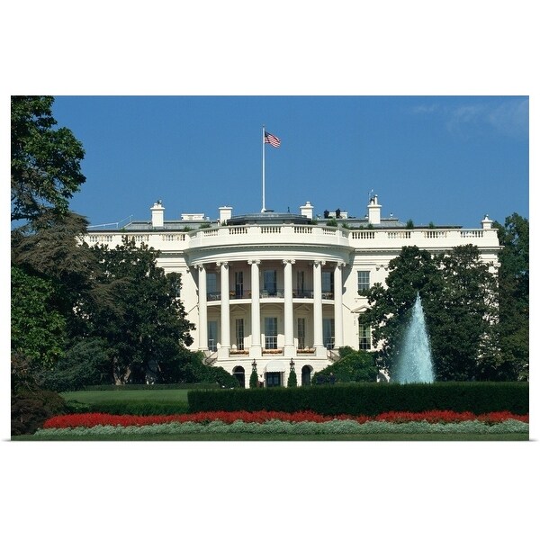 "White House exterior and grounds" Poster Print