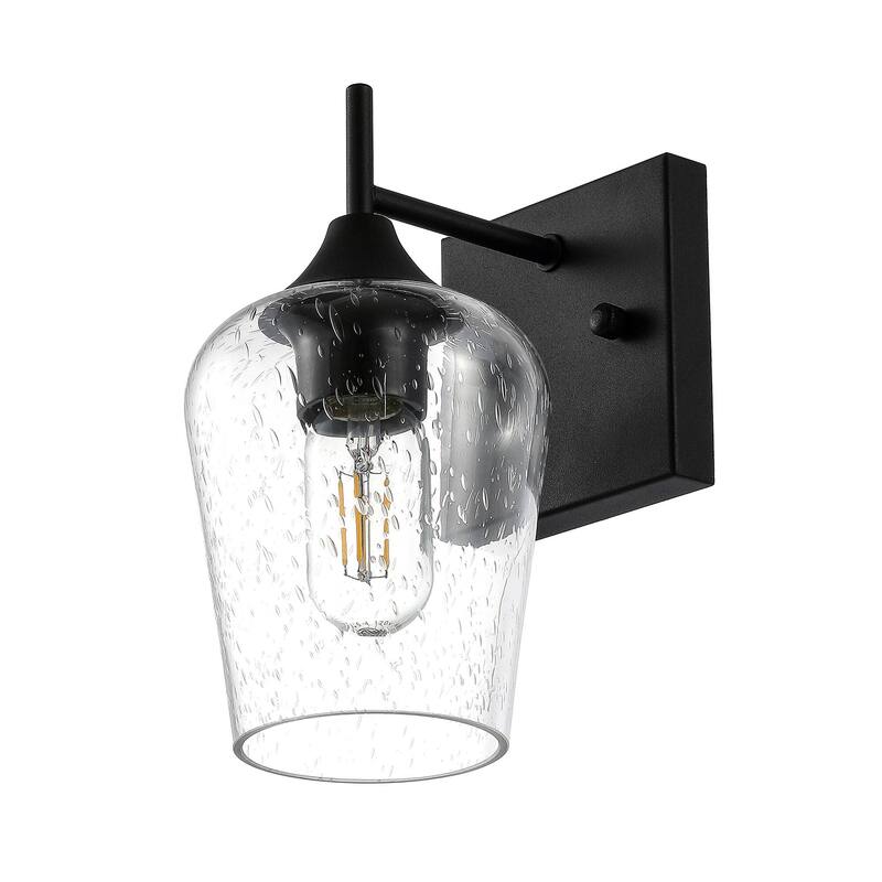 Seedy Glass Shade Vanity Wall Lamp Wall Sconce