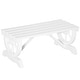 preview thumbnail 11 of 15, Outsunny 2-Person Wood Outdoor Garden Bench with a Unique Wheel Designed Legs - 38.5" W x 19.75" D x 15.5" H