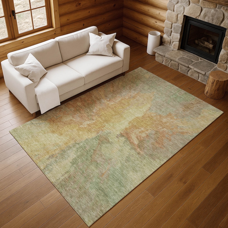 Premium Washable Super Soft Abstract Burst Mayfield Rug