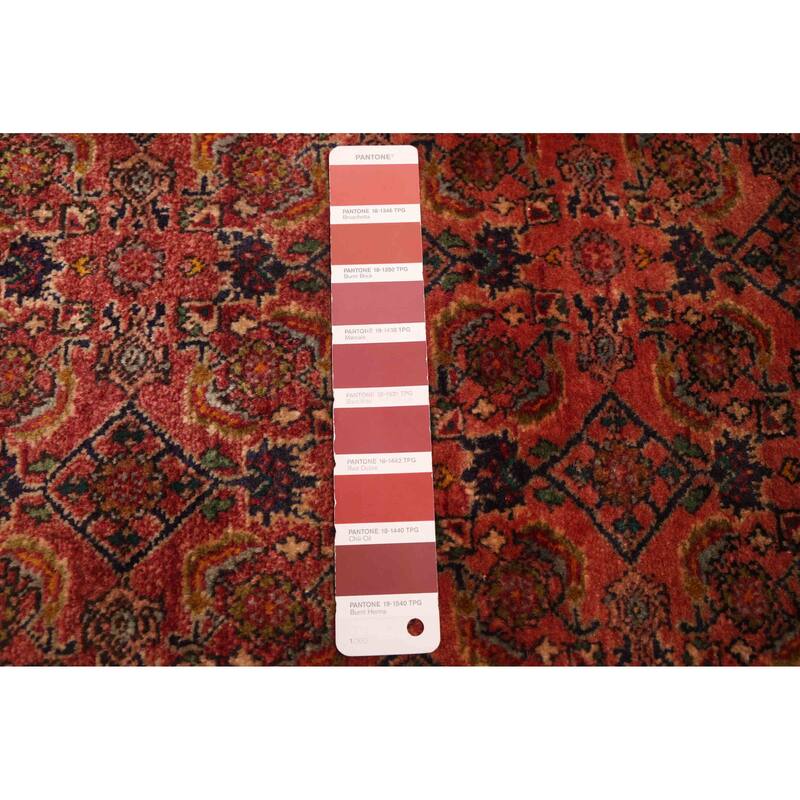 ECARPETGALLERY Hand-knotted Kayseri Vintage Red Wool Rug - 3'7 x 10'0