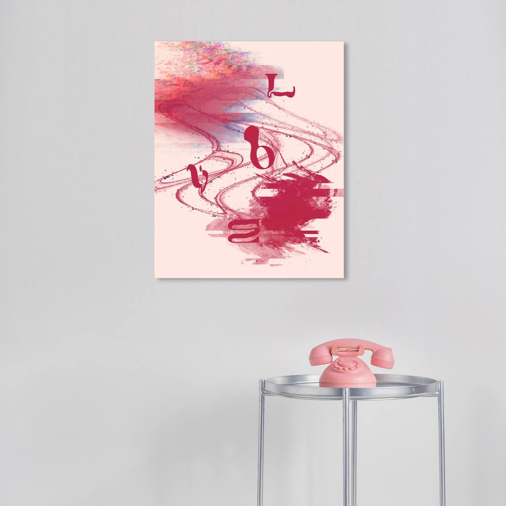 Wynwood Studio Canvas Abstract Graphic Fusion Red Modern & Contemporary Wall Art Canvas Print