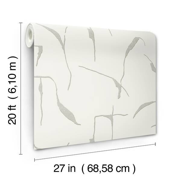 Nikki Chu Ivory Coast Stone and Glint Premium Peel and Stick Wallpaper