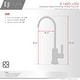 preview thumbnail 24 of 30, Kitchen Sink Drinking Water Faucet, Commercial Water Filtration Faucet, Stainless Steel, Contemporary Style High-Spout