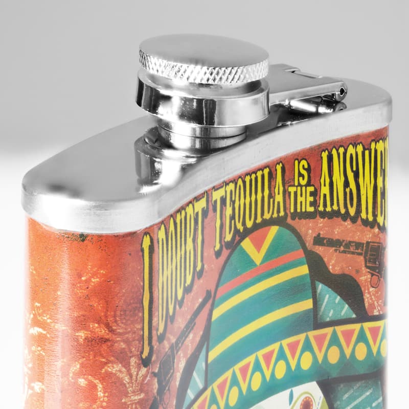 Doubt Tequila is the Answer Stainless Steel 8 oz Liquor Flask