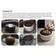 preview thumbnail 15 of 17, Huimo Modern round wooden tray Ottoman with Storage