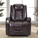 preview thumbnail 25 of 38, Power Motion Recliner with USB Charge Port and Cup Holder -PU Lounge chair for Living Room