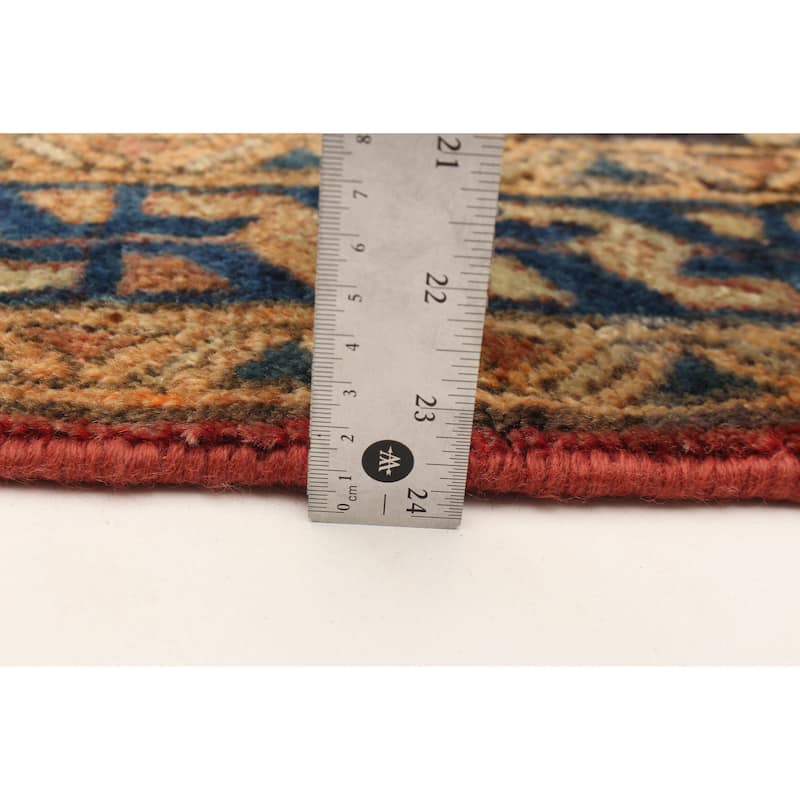 ECARPETGALLERY Hand-knotted Andelz Red Wool Rug - 4'3 x 8'2