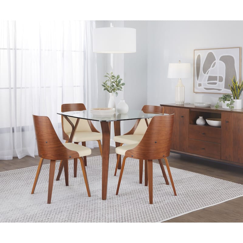 Folia Mid-century Modern Square Dining Table