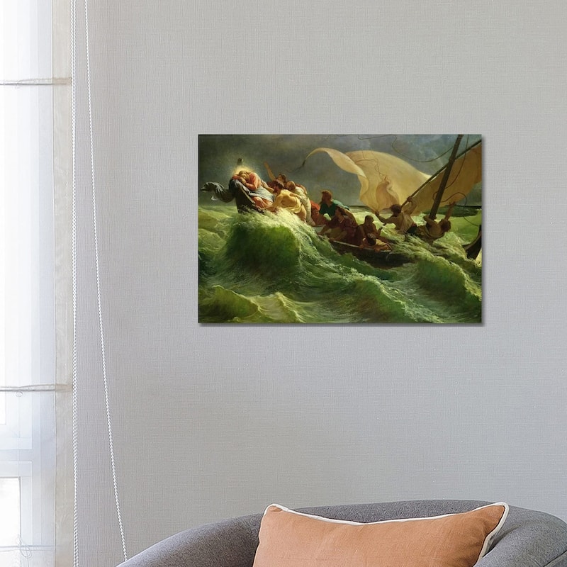 iCanvas "Christ Asleep in his Boat" by Jules Joseph Meynier Canvas Print - 18x26x1.5