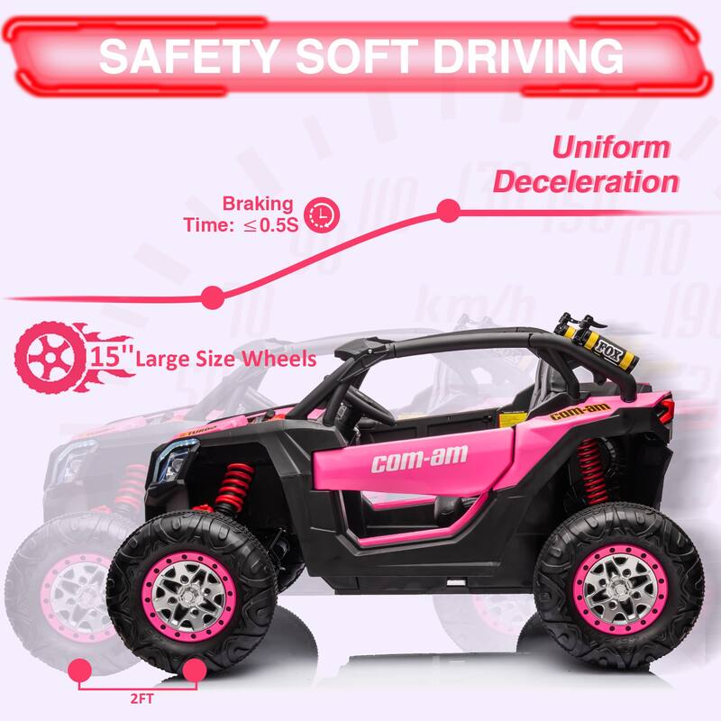 24V 2 Seater Kids Ride on UTV Car w/Remote Control