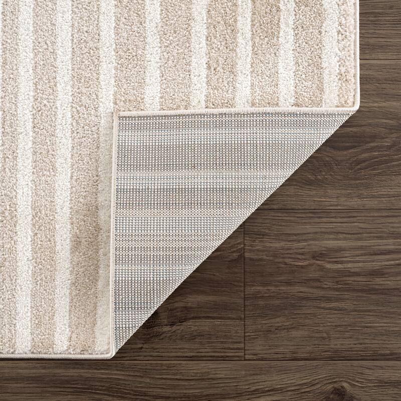 Abani Rugs Nuevo Beige Arch Pattern Knot Area Rug