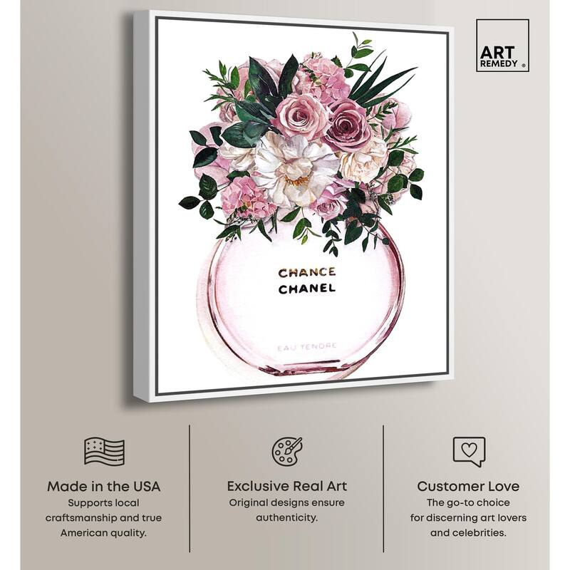 Floral Chance Fragrance Canvas by Art Remedy