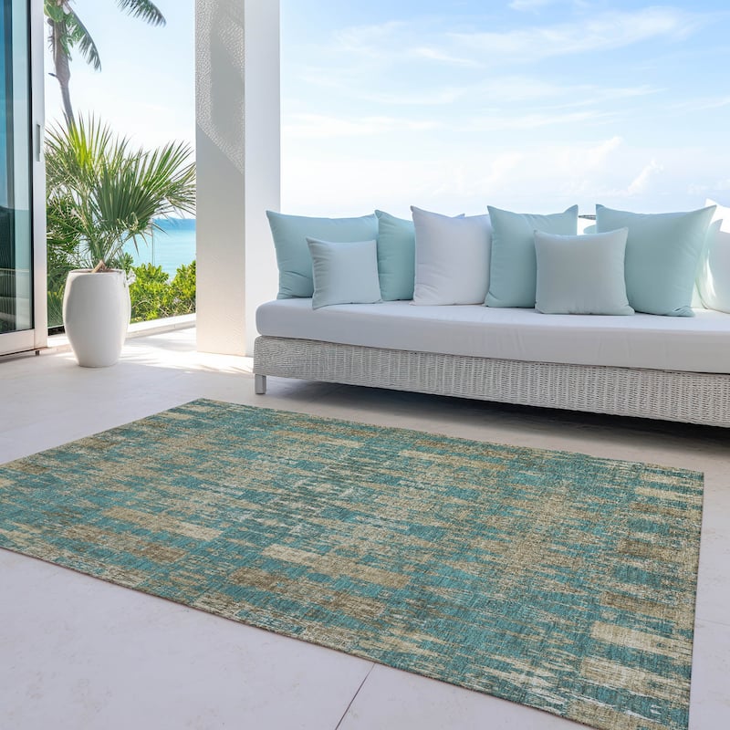 Machine Washable Indoor/ Outdoor Chantille Moroccan Boho Rug