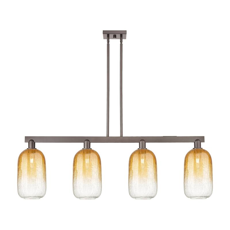 Innovations Lighting 716-4I-16-48 Brookhaven Cloche Linear Brookhaven - Oil Rubbed Bronze / Amber