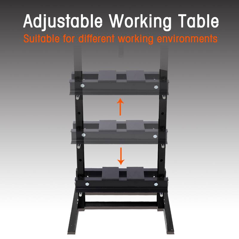 Hydraulic Shop Press ,12-Ton Capacity , Floor Mount ,with Press Plates, H-Frame Garage Floor Press, Adjustable Working Height