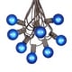 preview thumbnail 12 of 12, 100 Foot G40 Outdoor Globe Patio String Lights - Set of 125 G40 Globe Bulbs Blue