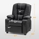 preview thumbnail 4 of 6, MCombo Big Kids Recliner Chair for Toddler Boys and Girls Faux Leather - 28.3"(L)x26.4"(W)x34.2"(H)