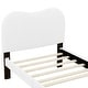 preview thumbnail 21 of 33, Upholstered platform bed with wooden support feet