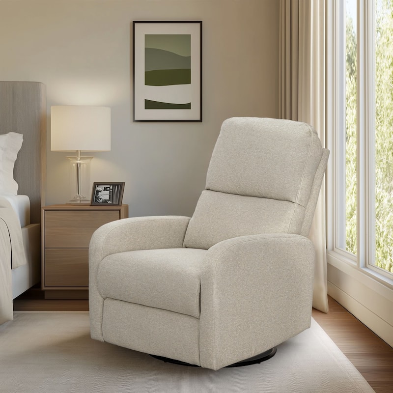 INK+IVY Dakota Power Recliner 3-in-1 with Swivel, Glider, USB Ports - Beige