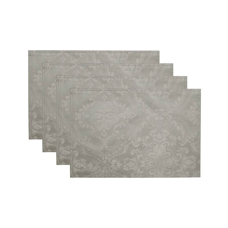 Porch & Den Pamela Damask Placemat (Set of 4) - 13"x19"