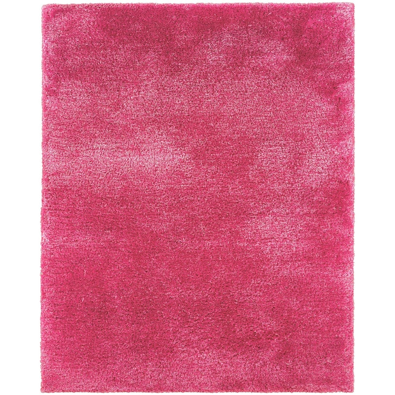 HomeRoots Solid Color Shag Rectangle Area Rug - 62.99 in. x 38.98 in. x 1.60 in.