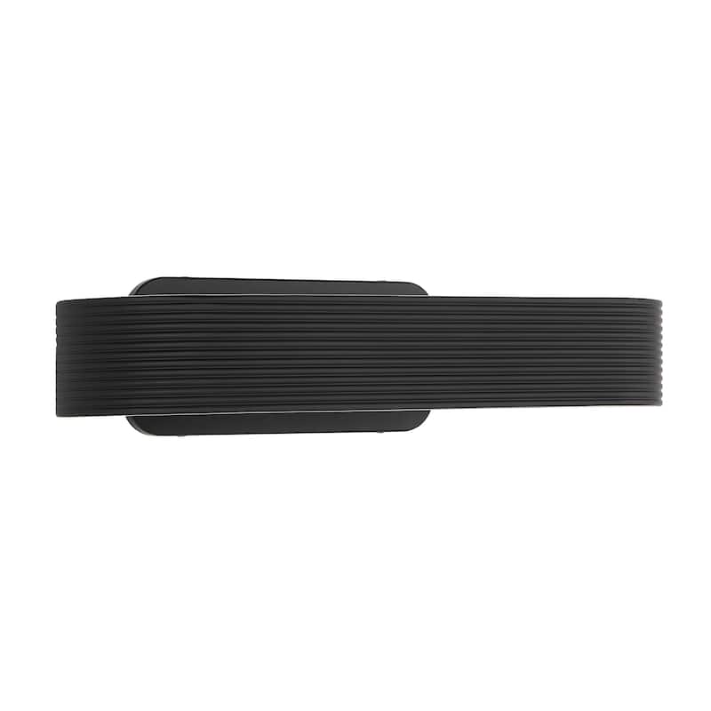 Saba 4.5" Height Wall Sconce, Black - 18 x 4.5 x 8.25
