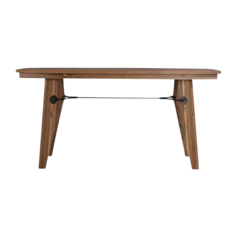 HomeRoots 63" Natural Reclaimed Wood Writing Desk
