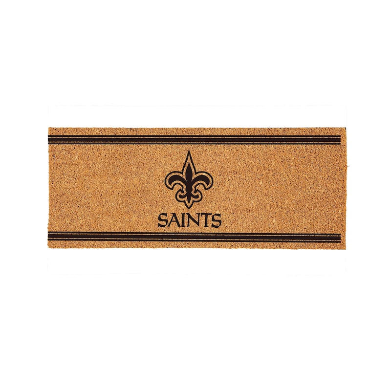 New Orleans Saints Monochrome Indoor/Outdoor Coir Door Mat