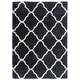preview thumbnail 114 of 145, SAFAVIEH Hudson Shag Ariola Trellis 2-inch Thick Rug 5'3" x 7'6" - Dark Grey/Ivory