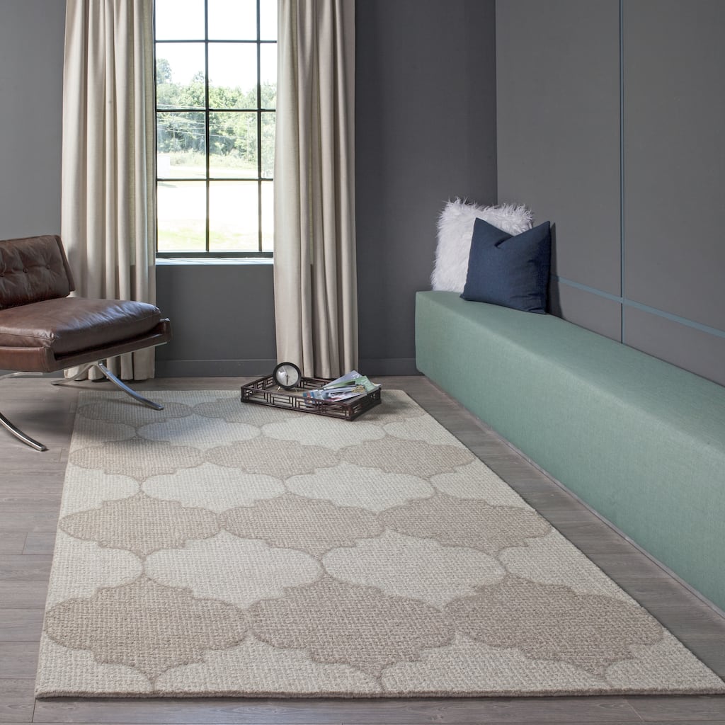 Momeni Delhi Hand Tufted Wool Contemporary Geometric Area Rug