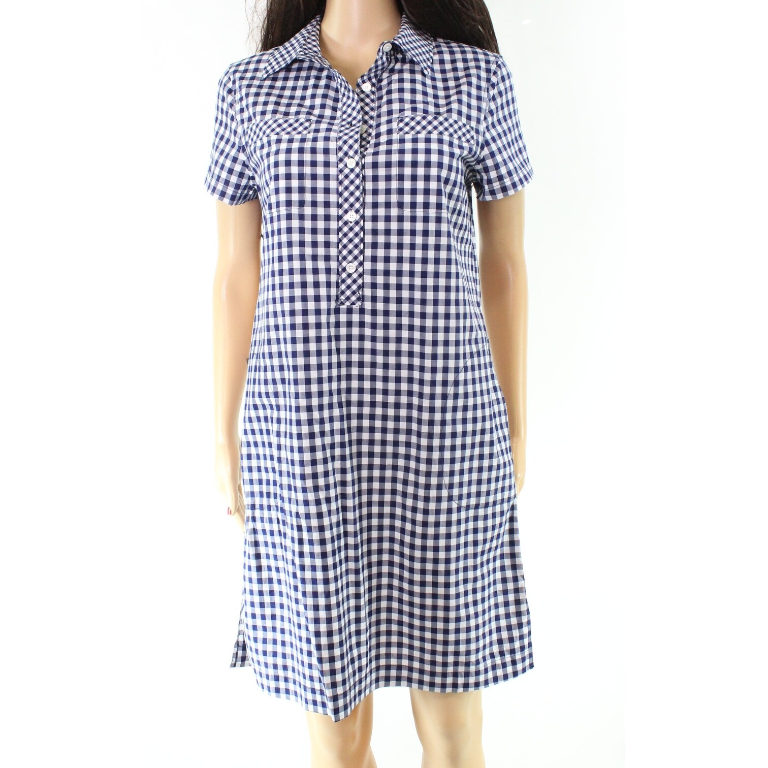 vineyard vines blue and white dress
