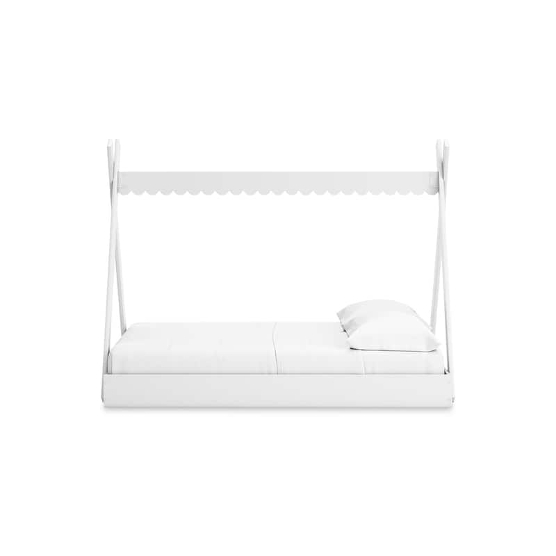 Signature Design by Ashley Hallityn White Full Tent Bed