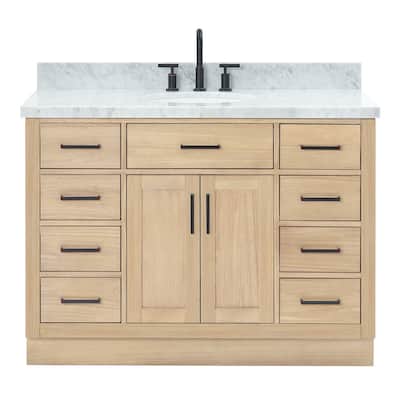 Ariel T049SCWOVO Hepburn 49" Free Standing Single Basin Vanity Set
