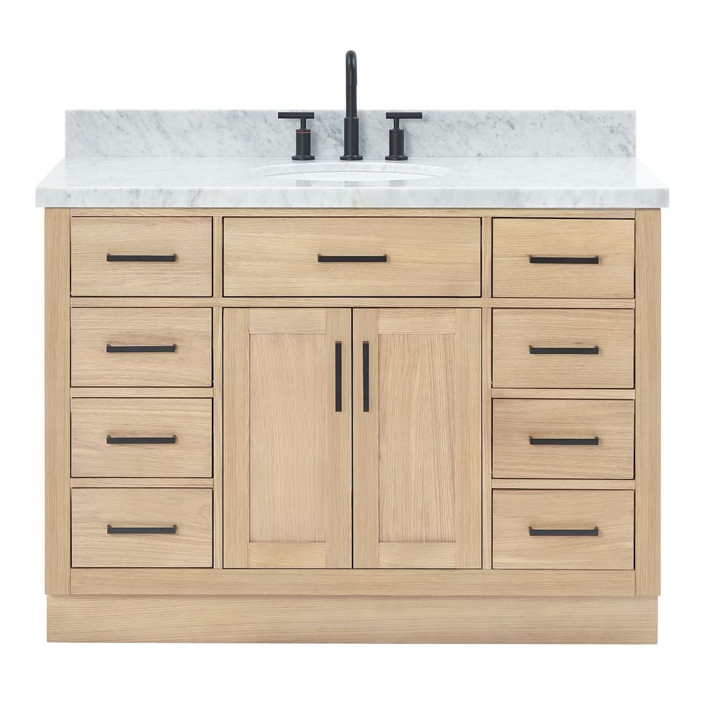 Ariel T049SCWOVO Hepburn 48" Free Standing Single Basin Vanity Set