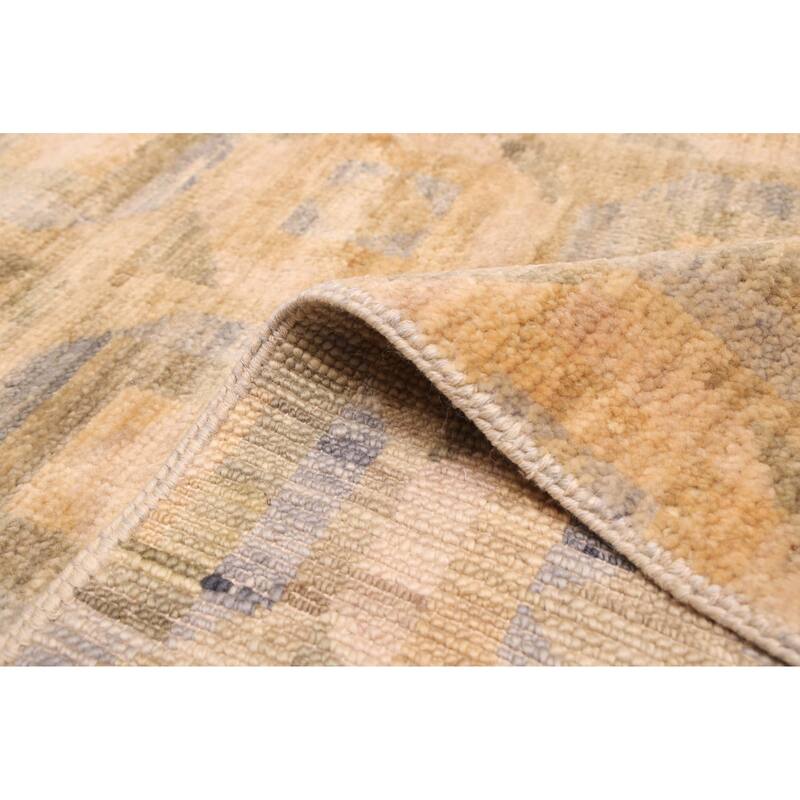 ECARPETGALLERY Hand-knotted Mystique Beige Wool Rug - 9'1 x 11'10
