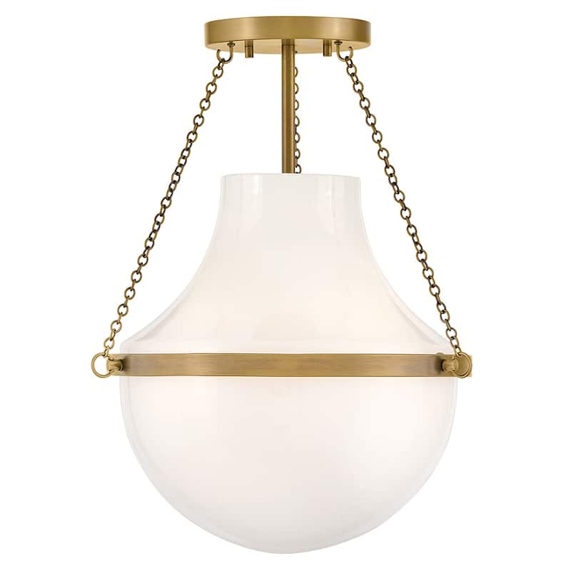 Hinkley Lighting 46891 Collins 15" Wide Semi-Flush Ceiling Fixture