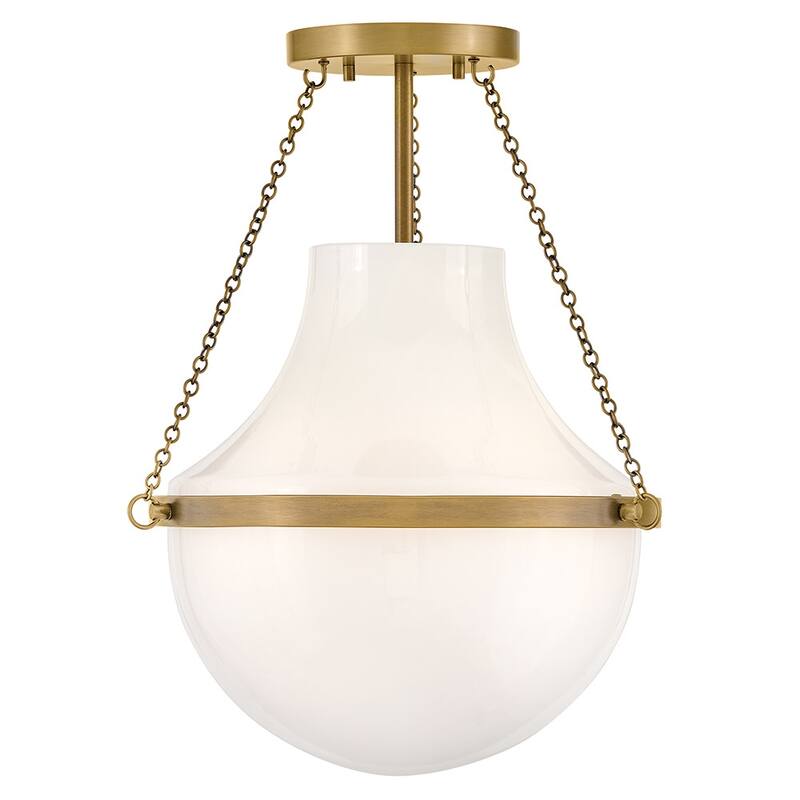 Hinkley Lighting 46891 Collins 15" Wide Semi-Flush Urn Ceiling Fixture