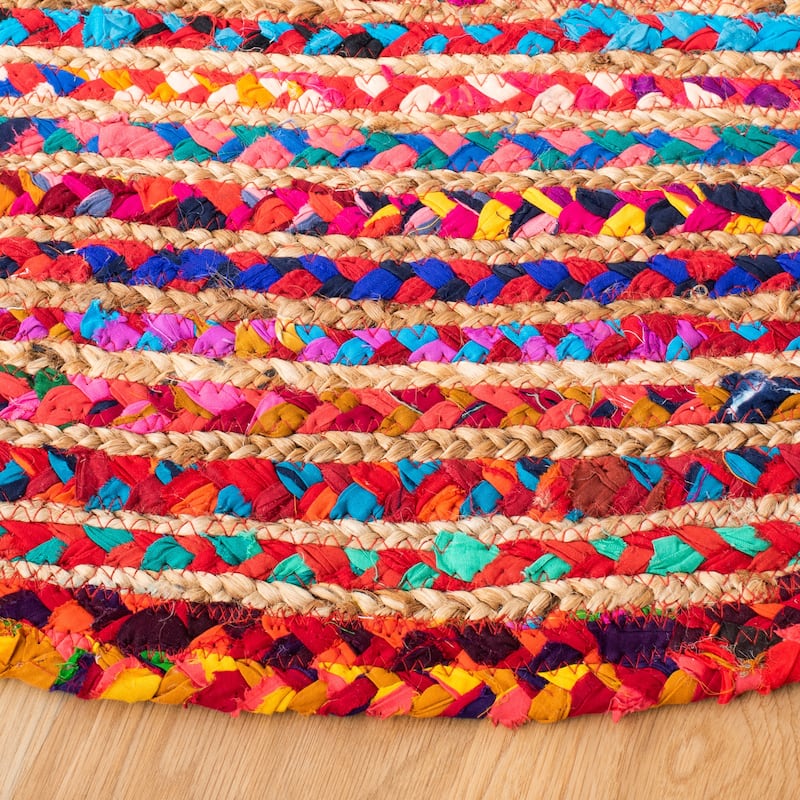 SAFAVIEH Handmade Braided Moung Bohemian Cotton Rug