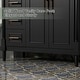 preview thumbnail 39 of 45, 24"/30"/36" Retro Bathroom Vanity W/ Drop in Sink Combo Cabinet Set