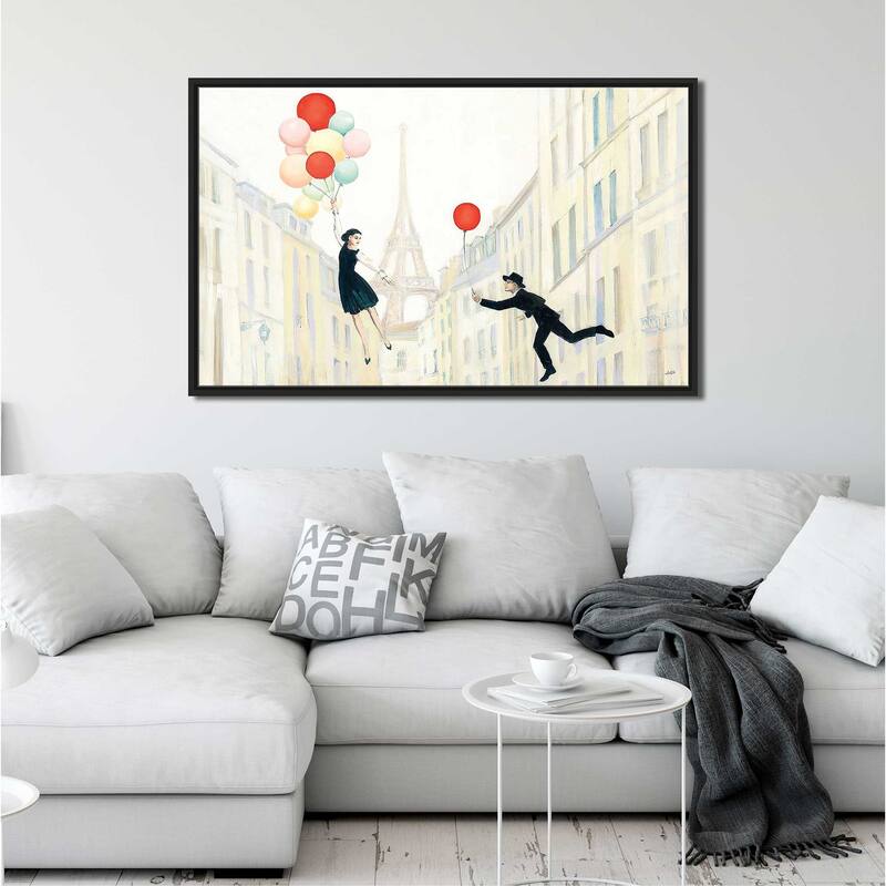 "Aloft In Paris I" Print on Floating Canvas