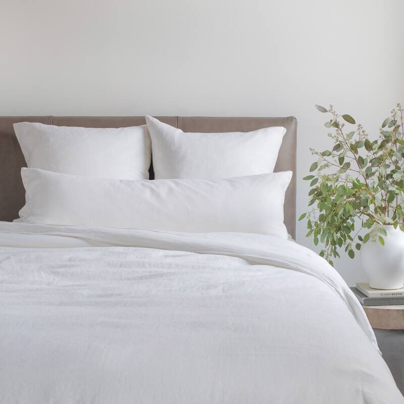 French Linen Pillow with Removable Sham by BOKSER HOME